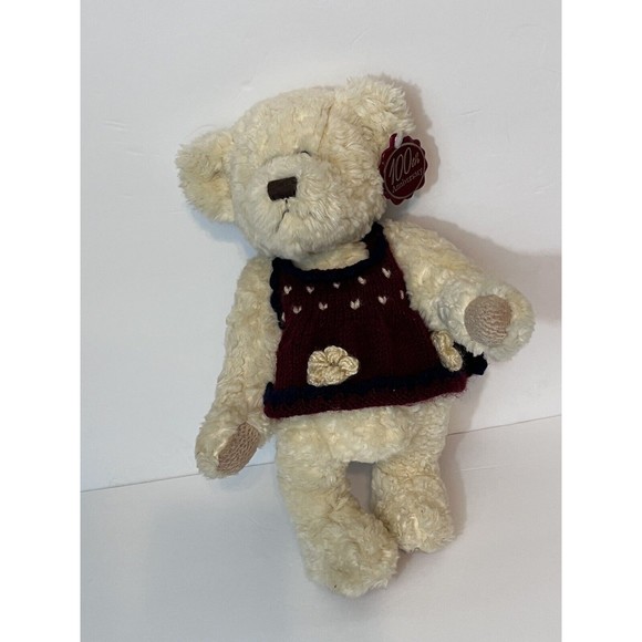 Dan Dee Collectors Choice 100th Anniversary Girl Teddy Bear Plush Jointed 12” - Picture 5 of 9
